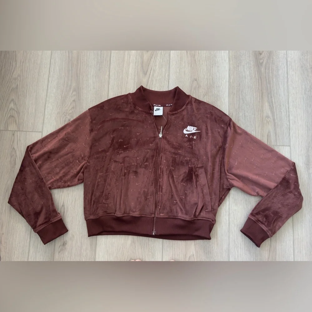 Nike Air Velour Bronze White Eclipse Full Zip Jacket - Picture 3 of 12